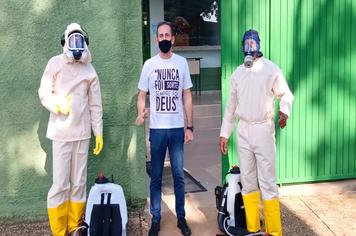 Escolas de Buri recebem nebulização contra Dengue